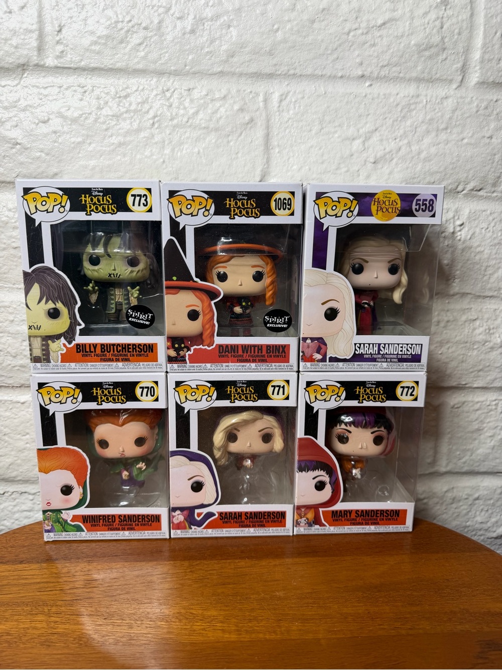 Hocus Pocus Funko Pop Lot of 6